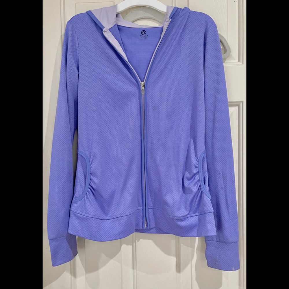 Girls champion zip up jacket S XL 14 16. Lavender